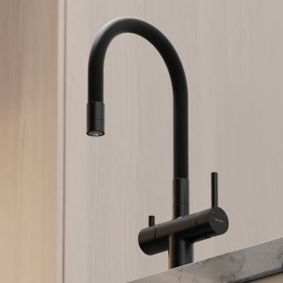 Смеситель для кухни Sancos Lucia SC4004MB чёрный матовый